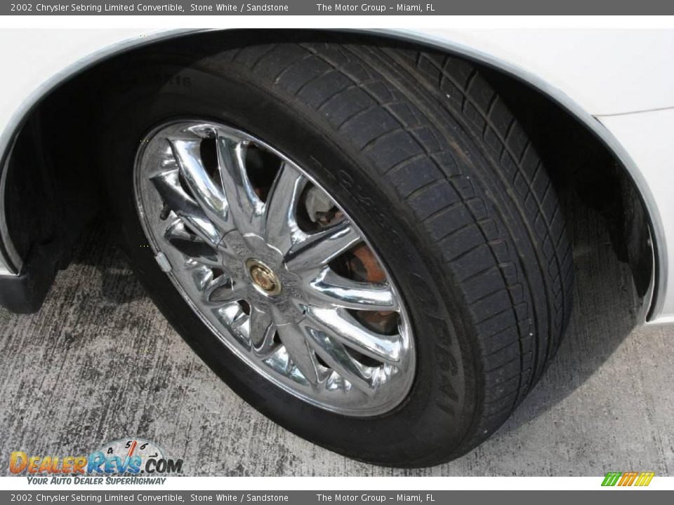 2002 Chrysler Sebring Limited Convertible Stone White / Sandstone Photo #32