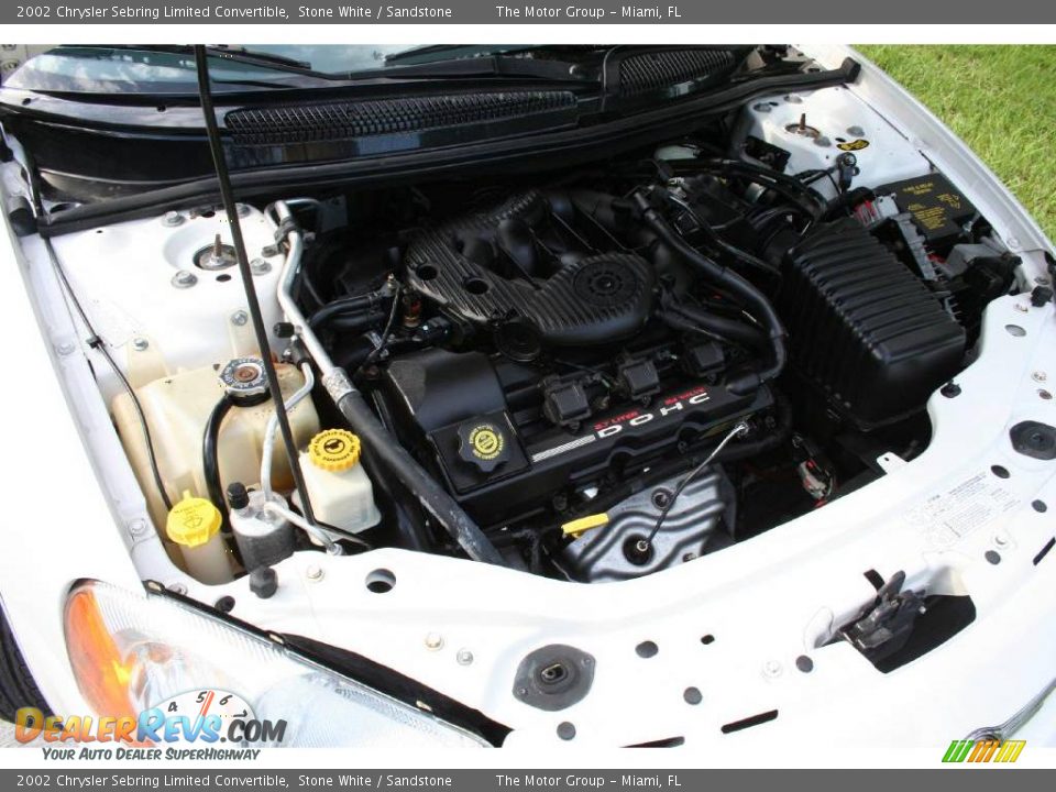 2002 Chrysler Sebring Limited Convertible Stone White / Sandstone Photo #35