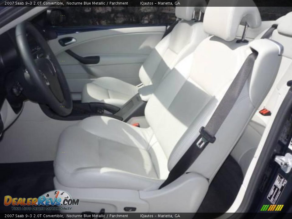 2007 Saab 9-3 2.0T Convertible Nocturne Blue Metallic / Parchment Photo #8