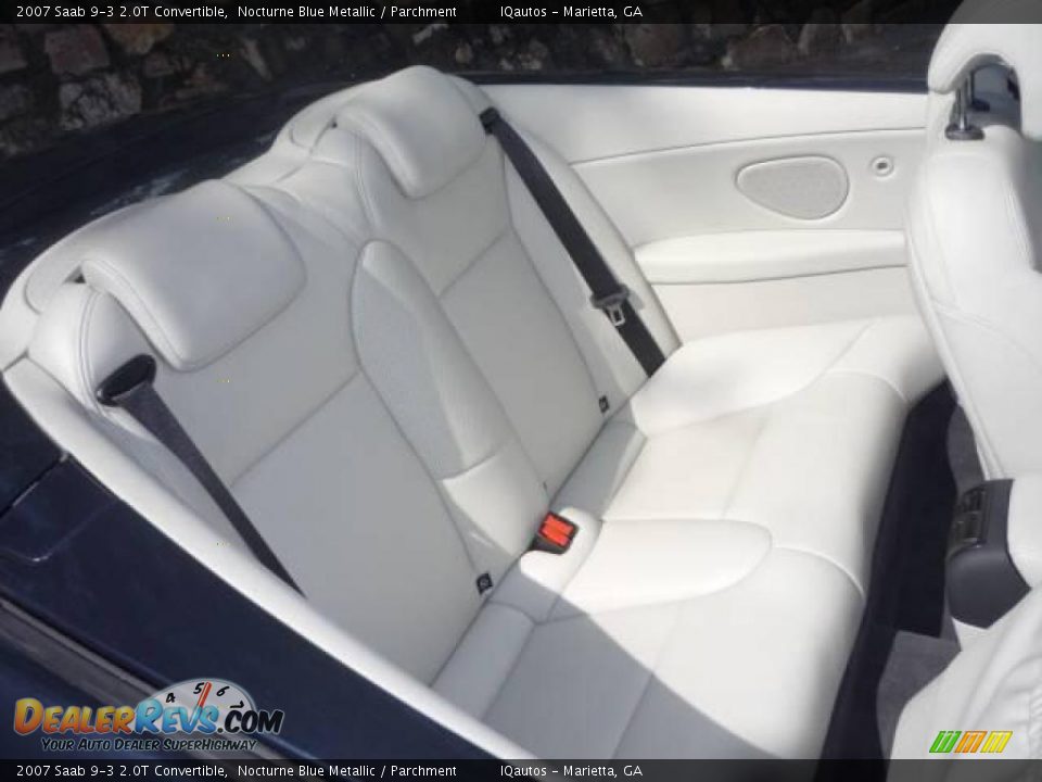 2007 Saab 9-3 2.0T Convertible Nocturne Blue Metallic / Parchment Photo #9
