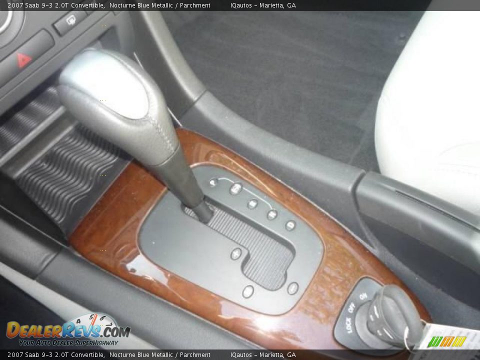 2007 Saab 9-3 2.0T Convertible Nocturne Blue Metallic / Parchment Photo #20