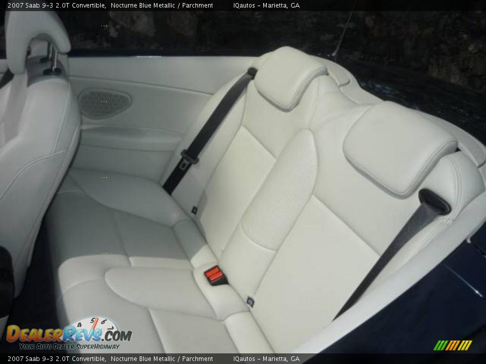 2007 Saab 9-3 2.0T Convertible Nocturne Blue Metallic / Parchment Photo #22