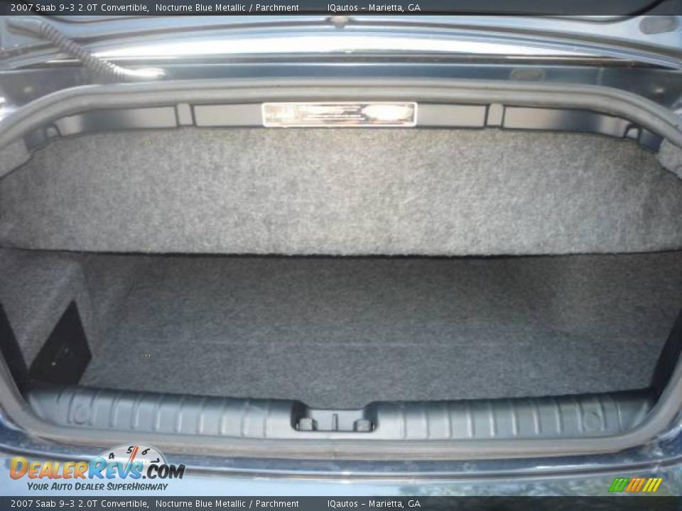 2007 Saab 9-3 2.0T Convertible Nocturne Blue Metallic / Parchment Photo #23