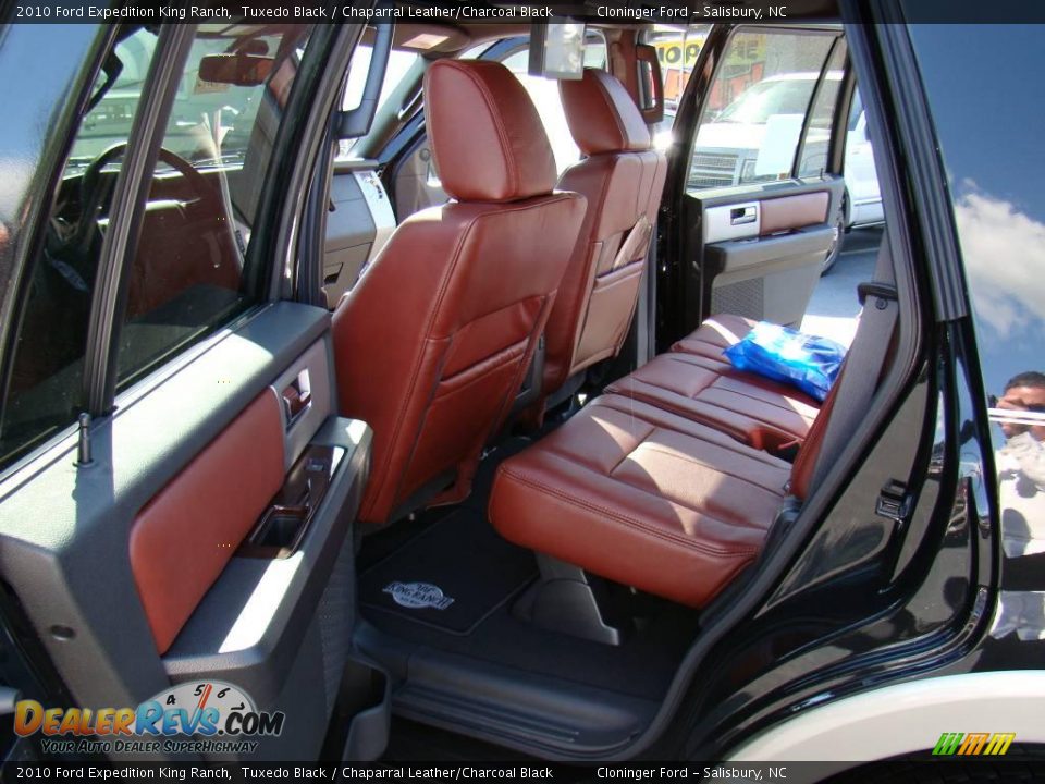 2010 Ford Expedition King Ranch Tuxedo Black / Chaparral Leather/Charcoal Black Photo #9