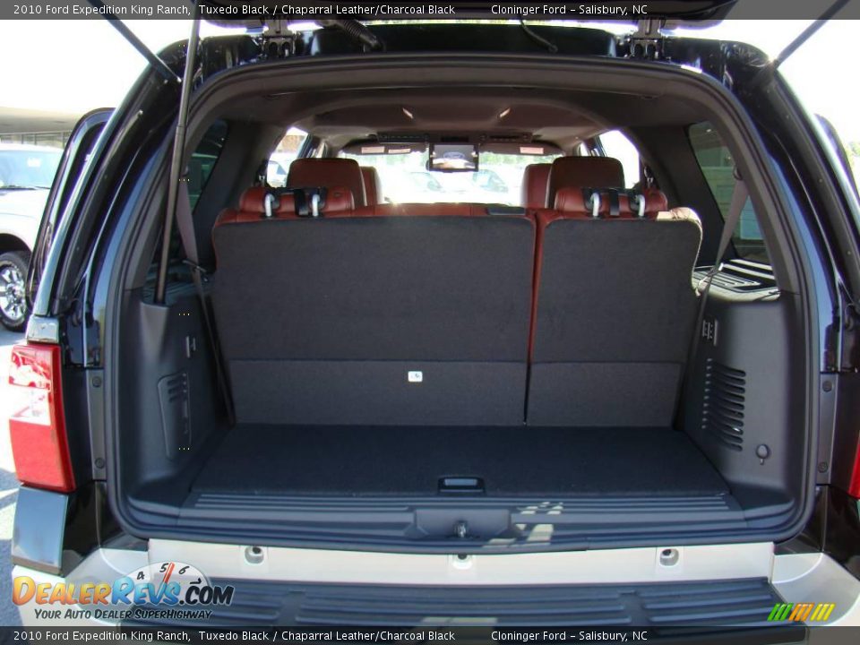 2010 Ford Expedition King Ranch Tuxedo Black / Chaparral Leather/Charcoal Black Photo #10
