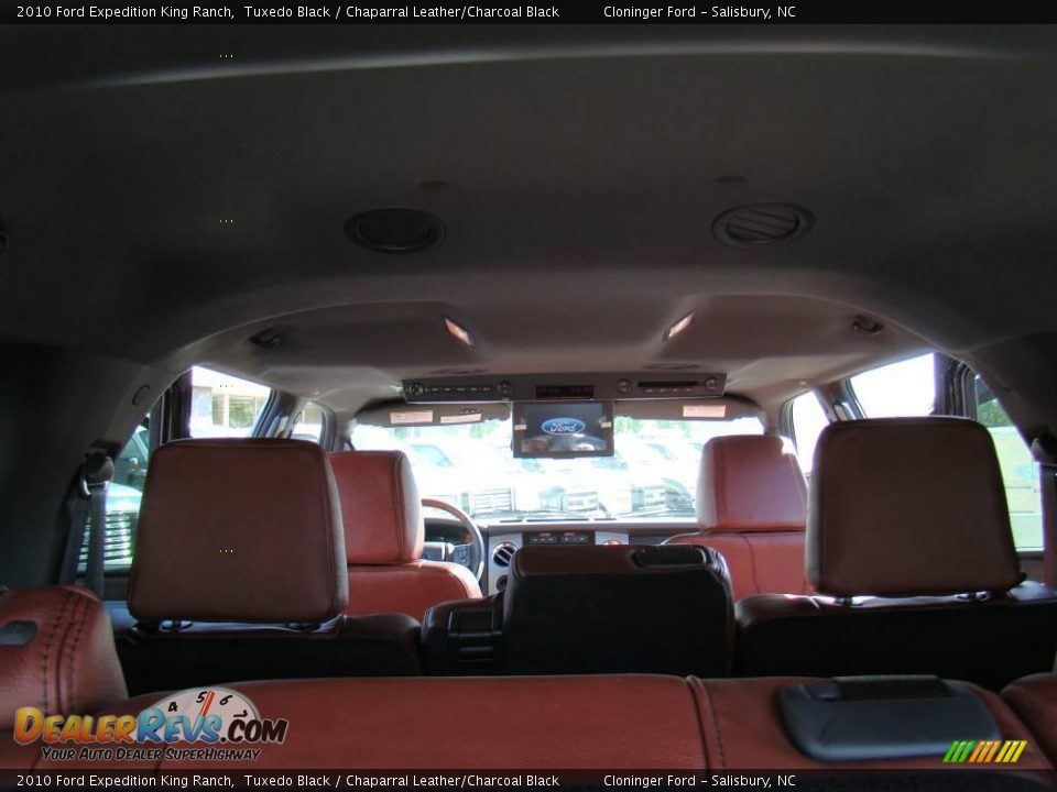 2010 Ford Expedition King Ranch Tuxedo Black / Chaparral Leather/Charcoal Black Photo #11