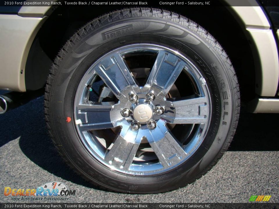 2010 Ford Expedition King Ranch Tuxedo Black / Chaparral Leather/Charcoal Black Photo #20