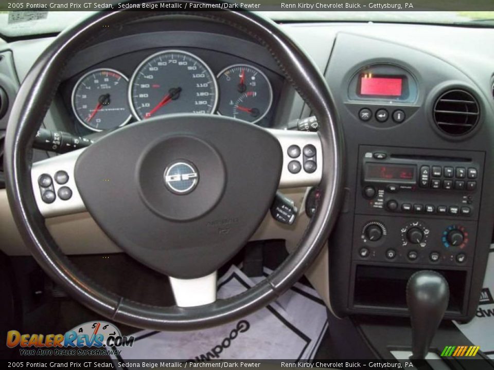 2005 Pontiac Grand Prix GT Sedan Sedona Beige Metallic / Parchment/Dark Pewter Photo #19