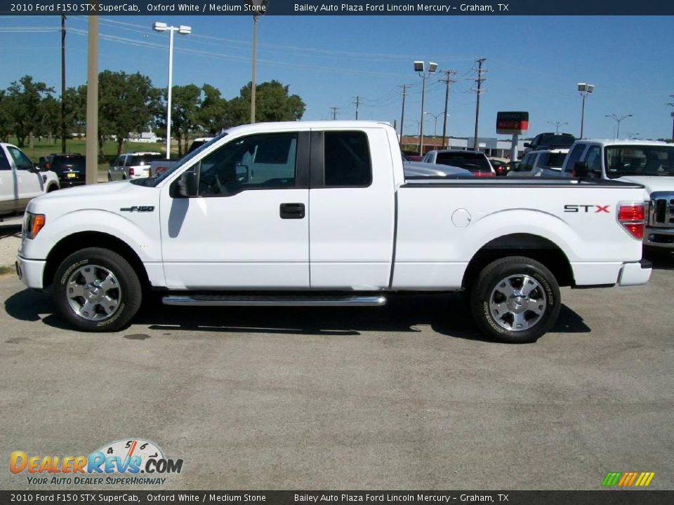 2010 Ford F150 STX SuperCab Oxford White / Medium Stone Photo #2