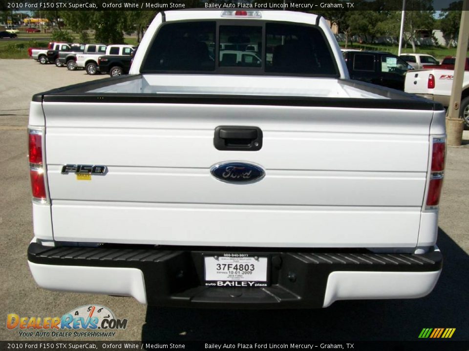 2010 Ford F150 STX SuperCab Oxford White / Medium Stone Photo #5