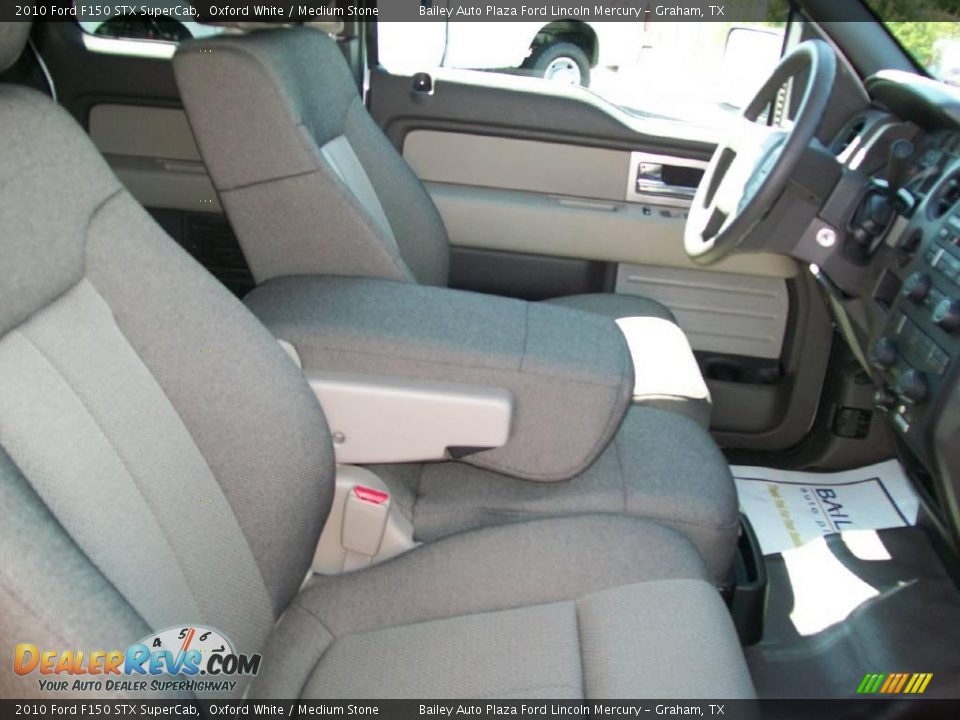 2010 Ford F150 STX SuperCab Oxford White / Medium Stone Photo #6