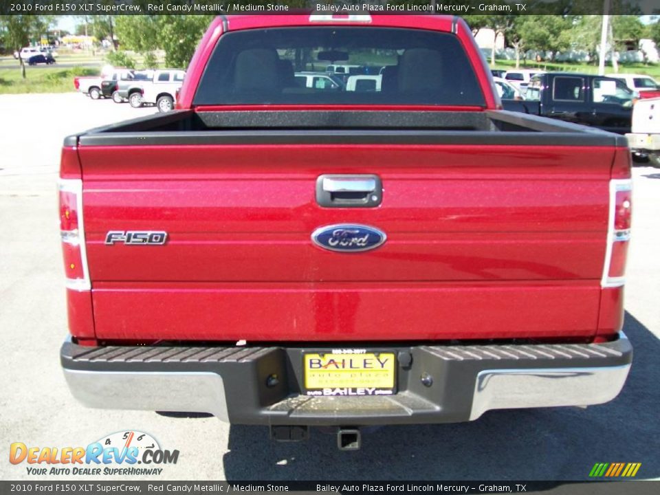 2010 Ford F150 XLT SuperCrew Red Candy Metallic / Medium Stone Photo #5