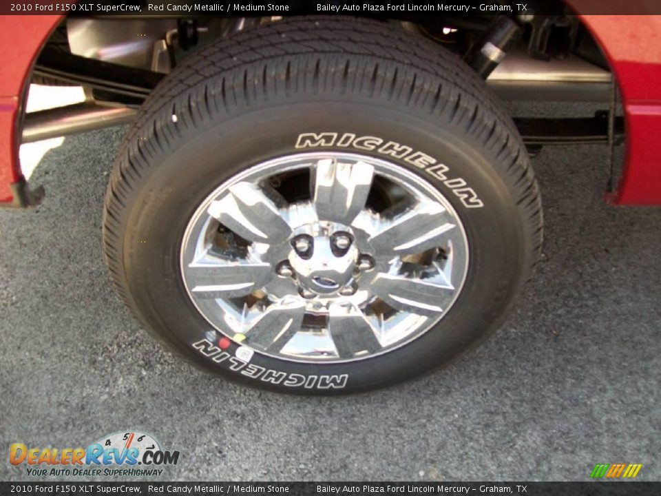 2010 Ford F150 XLT SuperCrew Red Candy Metallic / Medium Stone Photo #8