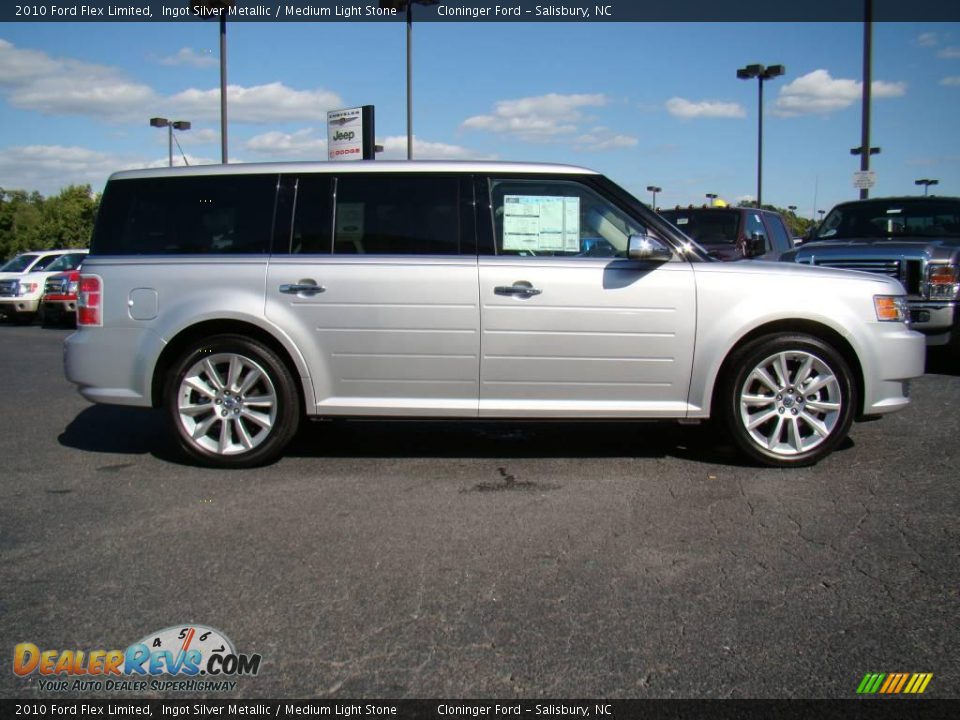 2010 Ford Flex Limited Ingot Silver Metallic / Medium Light Stone Photo #2