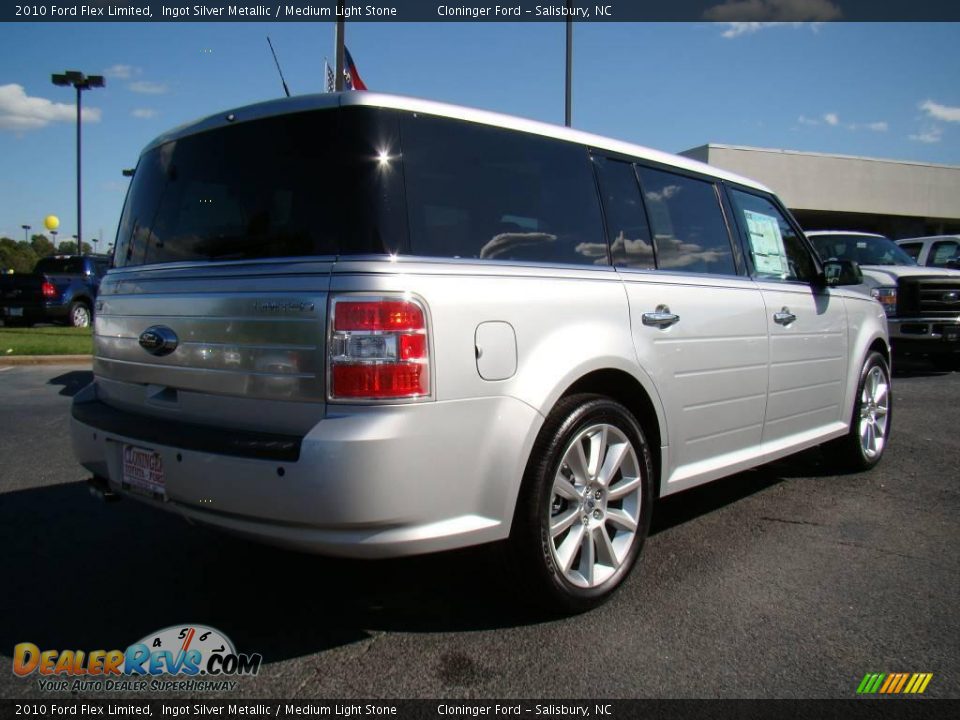 2010 Ford Flex Limited Ingot Silver Metallic / Medium Light Stone Photo #3