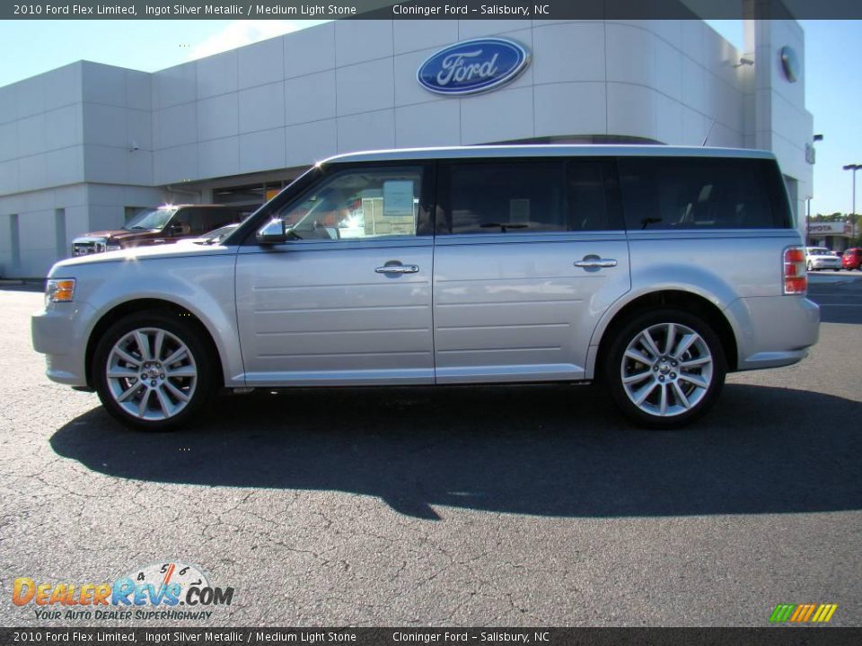 2010 Ford Flex Limited Ingot Silver Metallic / Medium Light Stone Photo #5