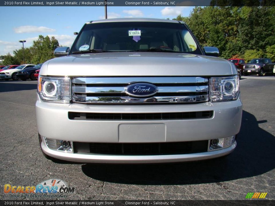 2010 Ford Flex Limited Ingot Silver Metallic / Medium Light Stone Photo #7
