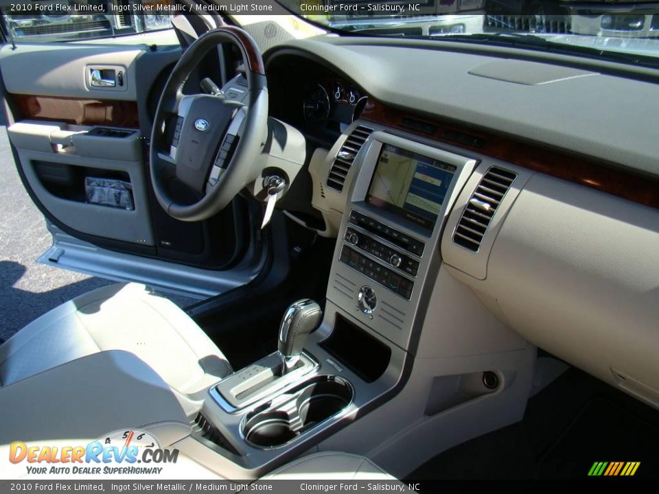 2010 Ford Flex Limited Ingot Silver Metallic / Medium Light Stone Photo #16