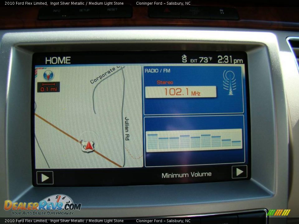 2010 Ford Flex Limited Ingot Silver Metallic / Medium Light Stone Photo #26