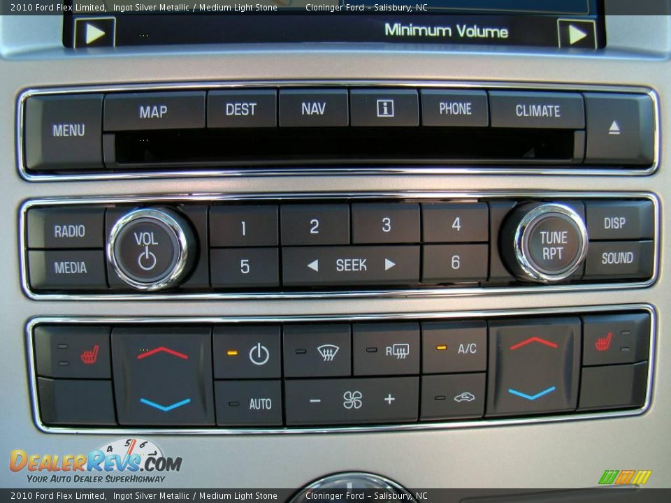 2010 Ford Flex Limited Ingot Silver Metallic / Medium Light Stone Photo #28