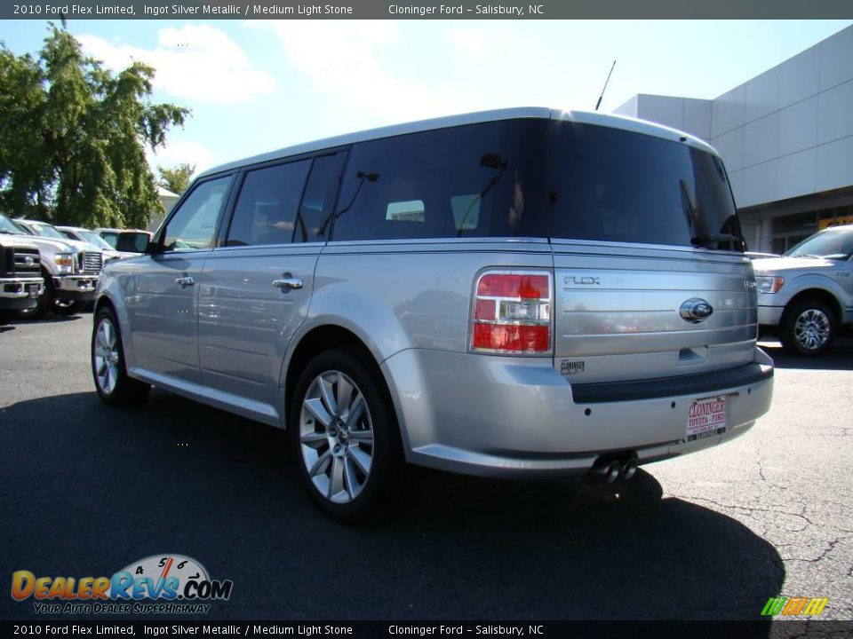2010 Ford Flex Limited Ingot Silver Metallic / Medium Light Stone Photo #33
