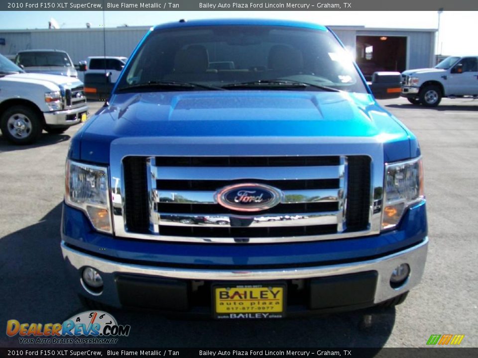 2010 Ford F150 XLT SuperCrew Blue Flame Metallic / Tan Photo #1