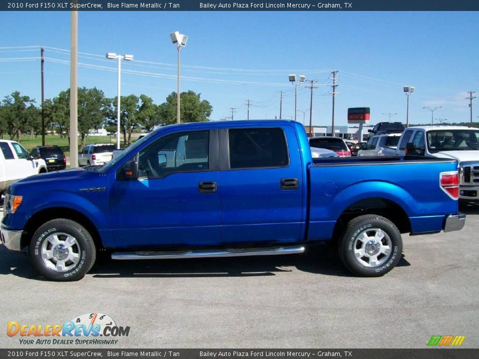 2010 Ford F150 XLT SuperCrew Blue Flame Metallic / Tan Photo #2