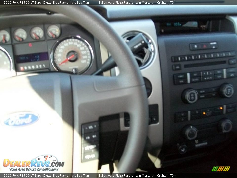 2010 Ford F150 XLT SuperCrew Blue Flame Metallic / Tan Photo #3