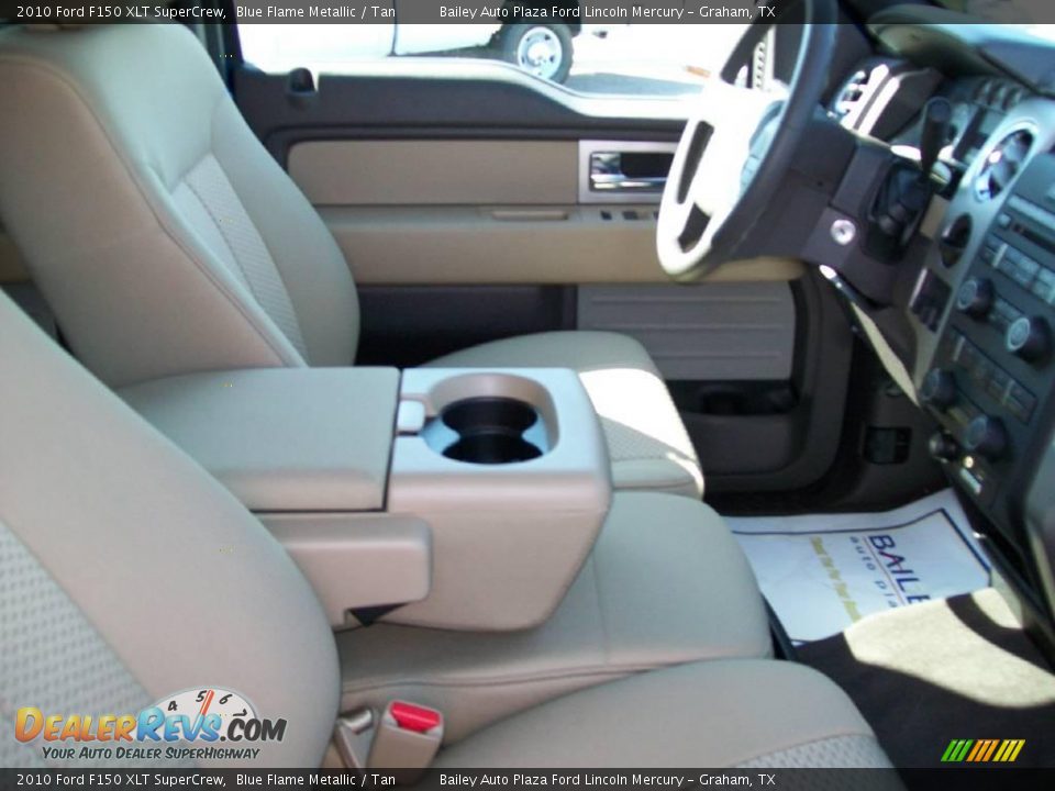 2010 Ford F150 XLT SuperCrew Blue Flame Metallic / Tan Photo #6