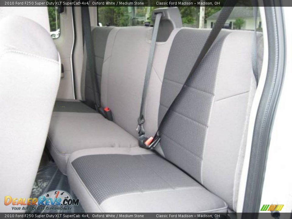 2010 Ford F250 Super Duty XLT SuperCab 4x4 Oxford White / Medium Stone Photo #11