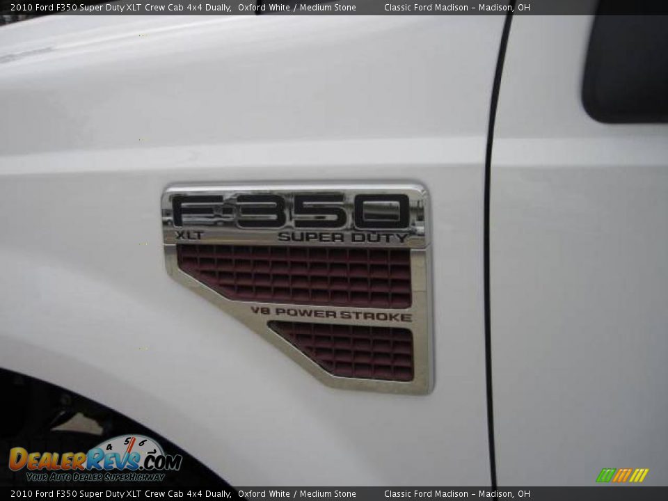 2010 Ford F350 Super Duty XLT Crew Cab 4x4 Dually Oxford White / Medium Stone Photo #7
