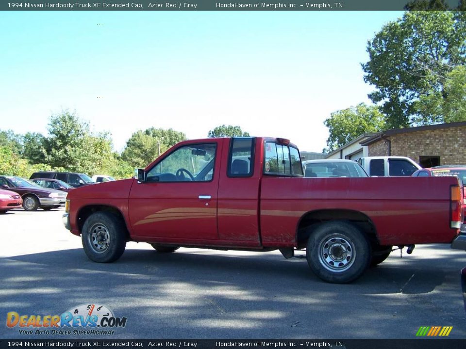 1994 Nissan Hardbody Truck XE Extended Cab Aztec Red / Gray Photo #1