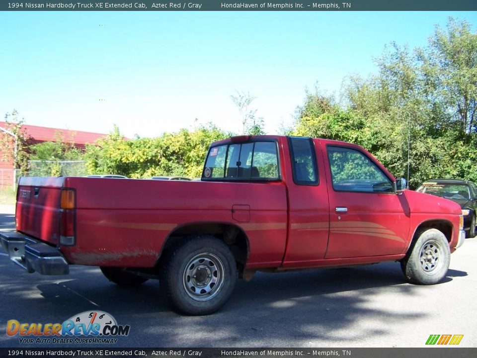 1994 Nissan Hardbody Truck XE Extended Cab Aztec Red / Gray Photo #3