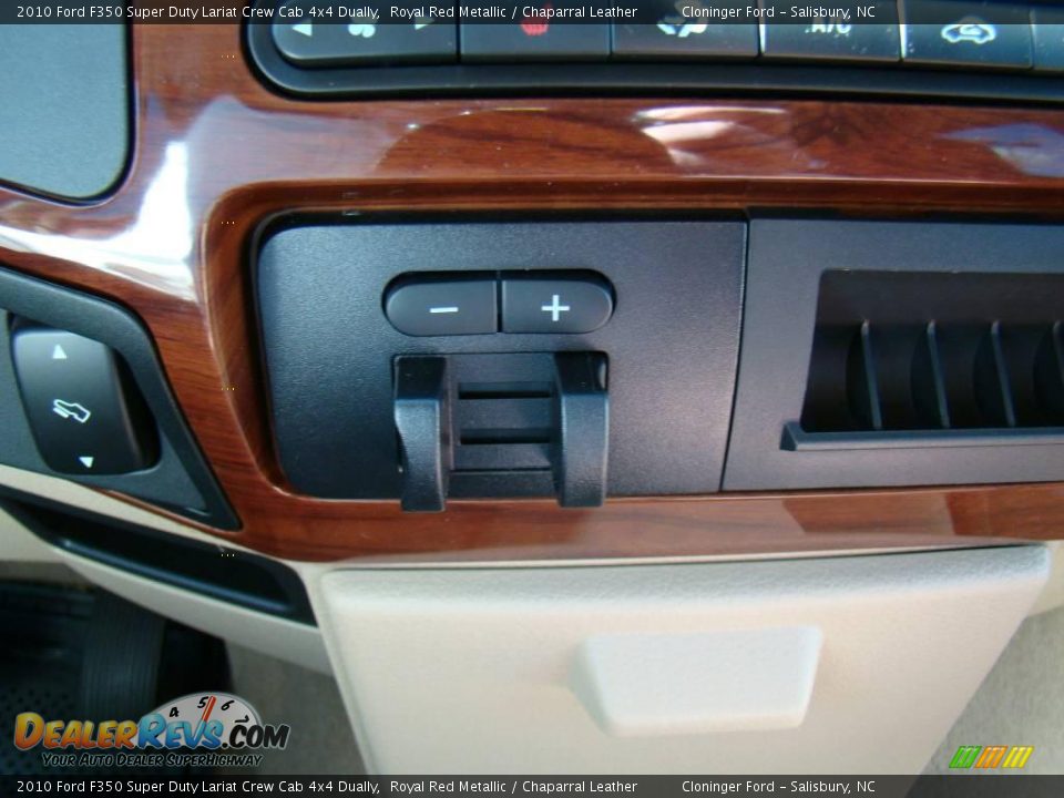 2010 Ford F350 Super Duty Lariat Crew Cab 4x4 Dually Royal Red Metallic / Chaparral Leather Photo #24