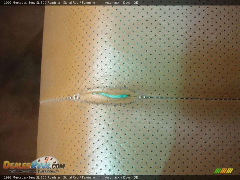 1992 Mercedes-Benz SL 500 Roadster Signal Red / Palomino Photo #33