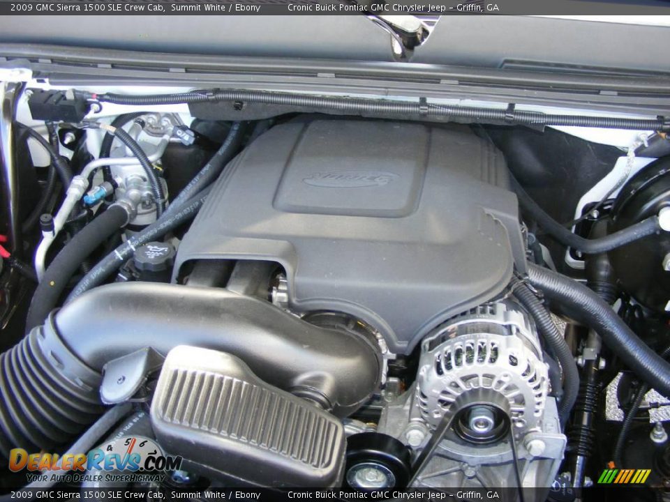 2009 GMC Sierra 1500 SLE Crew Cab Summit White / Ebony Photo #12