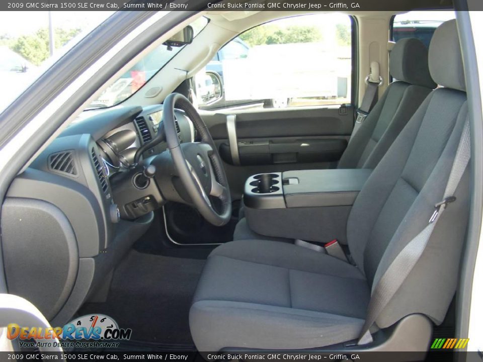 2009 GMC Sierra 1500 SLE Crew Cab Summit White / Ebony Photo #13