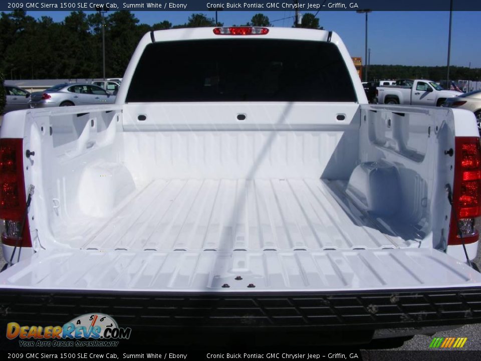 2009 GMC Sierra 1500 SLE Crew Cab Summit White / Ebony Photo #15