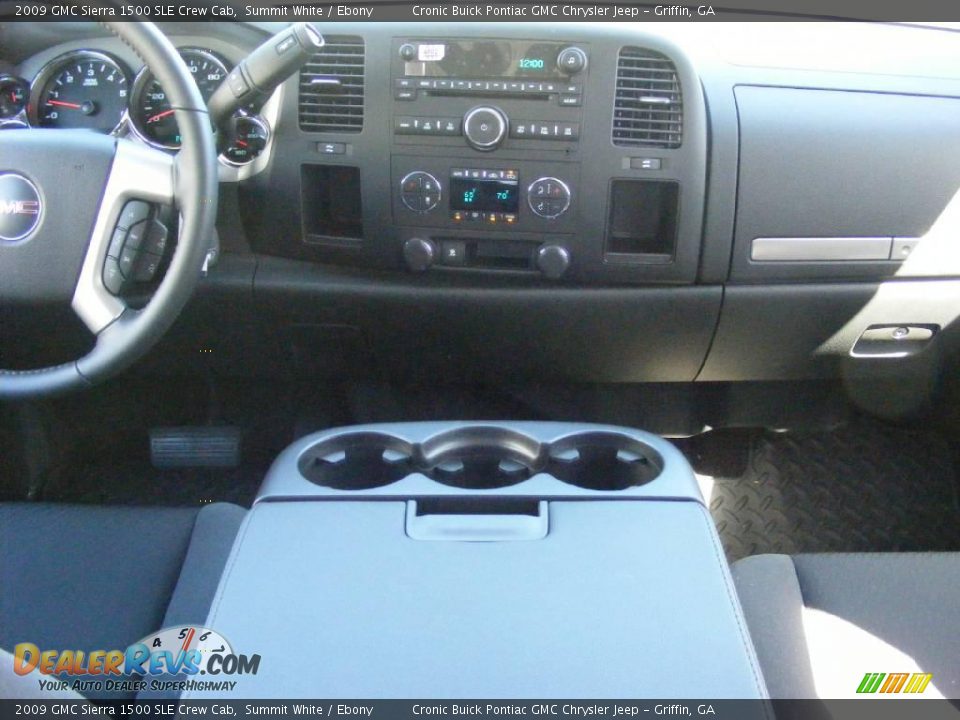 2009 GMC Sierra 1500 SLE Crew Cab Summit White / Ebony Photo #18