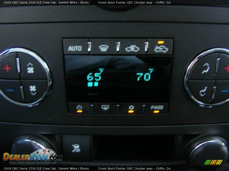 2009 GMC Sierra 1500 SLE Crew Cab Summit White / Ebony Photo #22