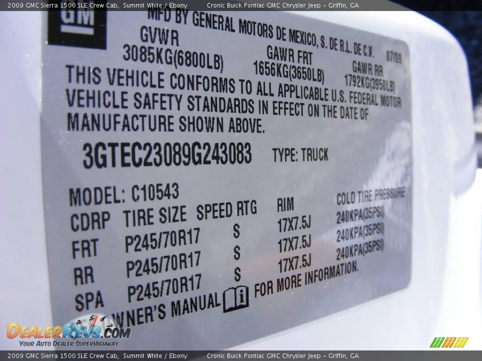 2009 GMC Sierra 1500 SLE Crew Cab Summit White / Ebony Photo #24
