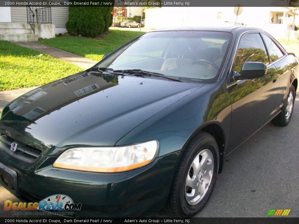 2000 Honda Accord EX Coupe Dark Emerald Pearl / Ivory Photo #1