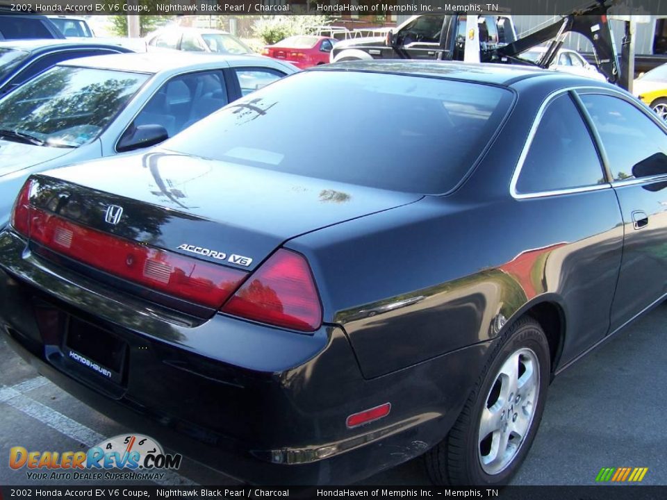 2002 Honda Accord EX V6 Coupe Nighthawk Black Pearl / Charcoal Photo #3