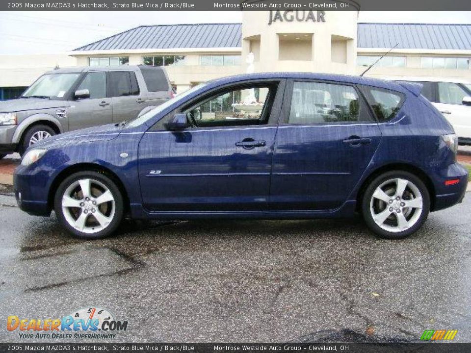 2005 Mazda MAZDA3 s Hatchback Strato Blue Mica / Black/Blue Photo #2