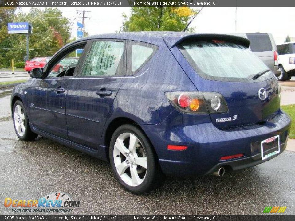 2005 Mazda MAZDA3 s Hatchback Strato Blue Mica / Black/Blue Photo #3