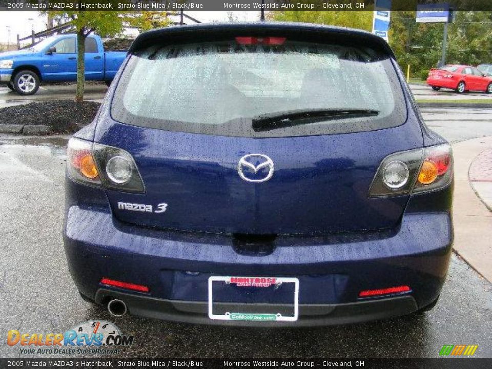 2005 Mazda MAZDA3 s Hatchback Strato Blue Mica / Black/Blue Photo #4