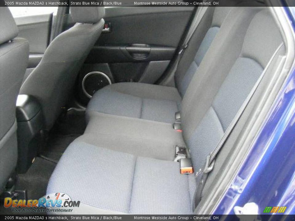 2005 Mazda MAZDA3 s Hatchback Strato Blue Mica / Black/Blue Photo #11