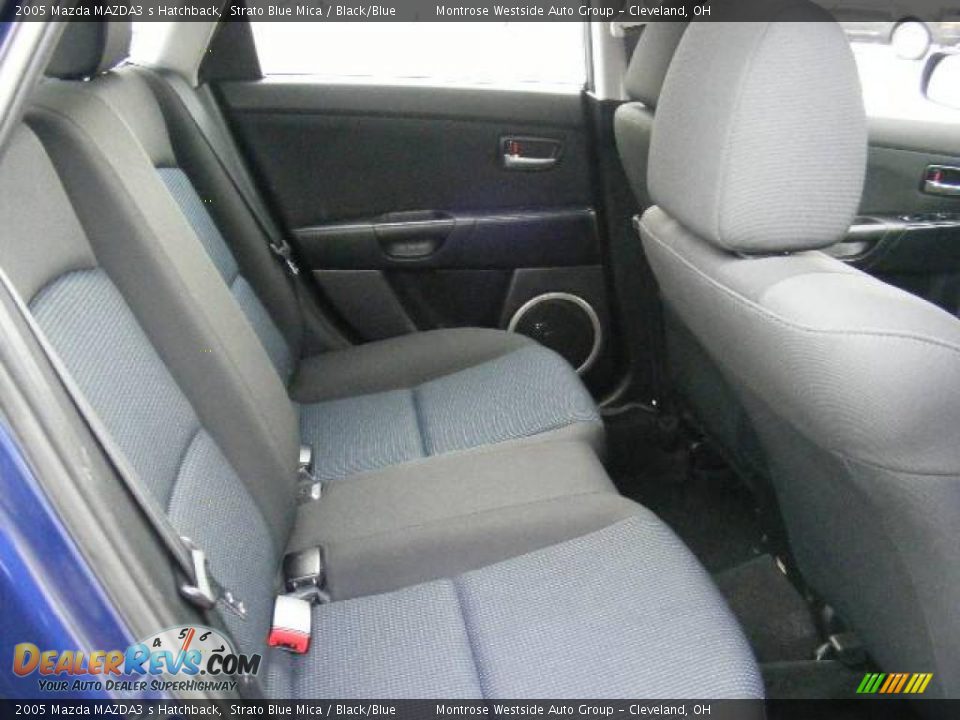 2005 Mazda MAZDA3 s Hatchback Strato Blue Mica / Black/Blue Photo #12