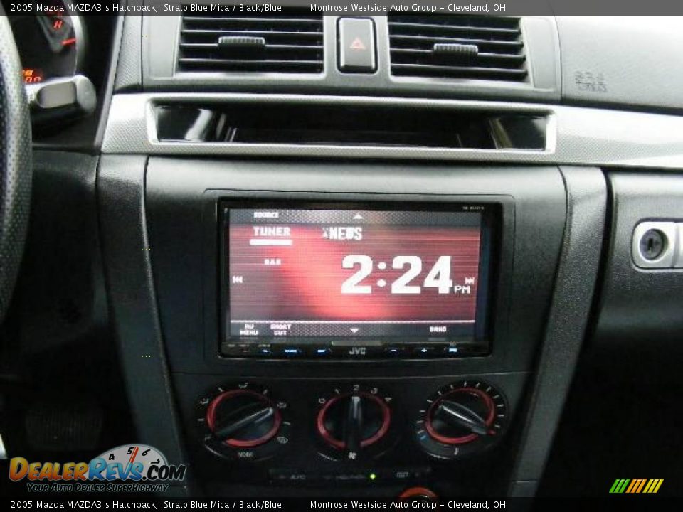 2005 Mazda MAZDA3 s Hatchback Strato Blue Mica / Black/Blue Photo #19