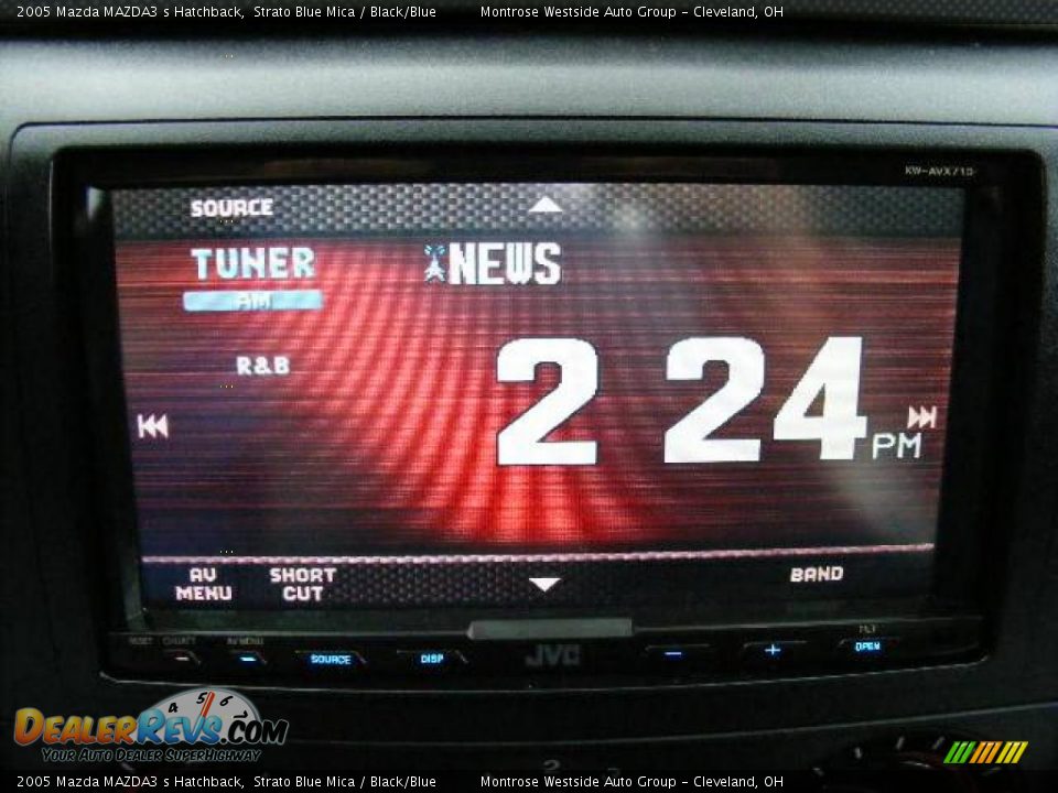 2005 Mazda MAZDA3 s Hatchback Strato Blue Mica / Black/Blue Photo #20